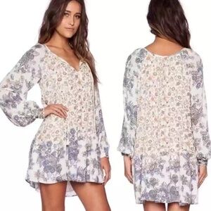 Free People Honey Suckle Lucky Loosey Dress Bohemian Size XS